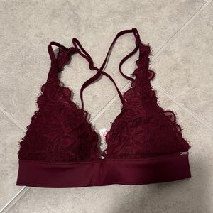 Victoria's Secret Burgundy Lace Bralette